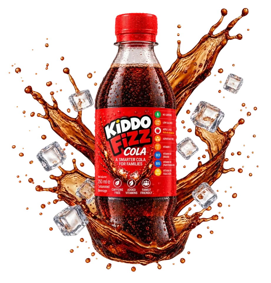 KiddoFizz Cola, 250ml bottle